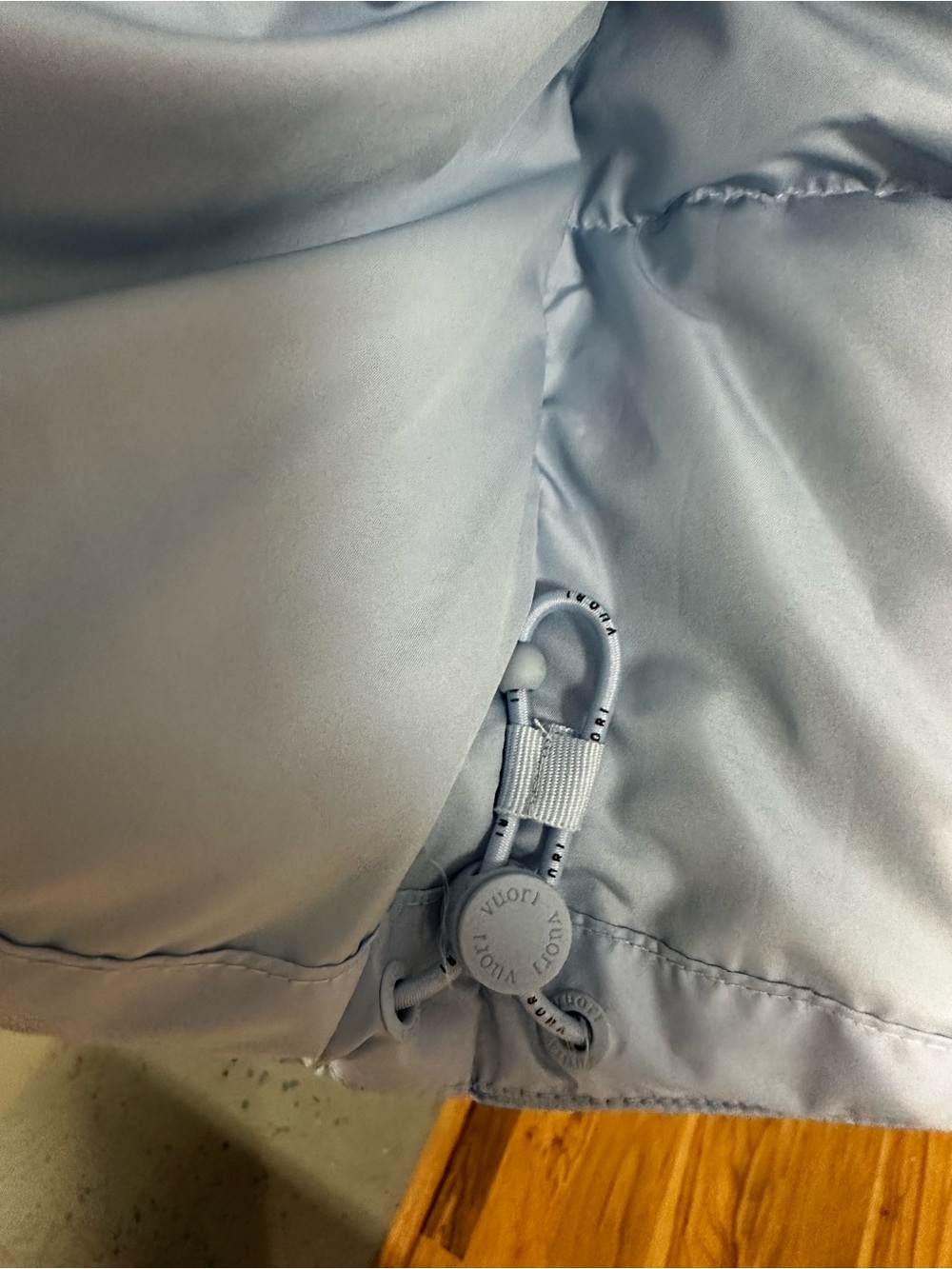 NWT Vuori Alta 650 Down Filled Jacket Light Blue Women's Puffer Jacket XL - Picture 8 of 11